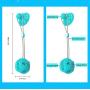 Suction Cup Pull Dog Toy, Dog Chew Toys with Bell, Pet Molar Bite Toy, Dog Teeth Cleaning Toy, Multifunctional Interactive Pet Toy (Blue)