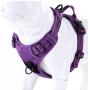 juxzh Truelove Soft Front Dog Harness .Best Reflective No Pull Harness with Handle and 2 Leash Attachments