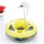 OKOKMALL US--Pet Cat Moving Mouse Spring Play Ball Turntable Round Disk Training Toy Gift