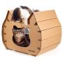 RISEPRO Cat House Scratcher Post Cardboard Condo Cave, Pet Apartment Cat Sofa, Scratching Pad, Cat Furniture, Cat Bed, Cat Scratching Post