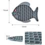 Fish-Shaped Cat Slow Feeder Pet Lick Mat Cat Puzzle Feeder for Dogs & Cats, Fun Alternative to Slow Feeder Cat Bowl, IQ Treat Mat, Anxiety Relief