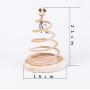 Cat Mice Toy, Ji Speed Spring Spiral Cat Kitty Toy with Mouse Interactive Cat Teaser Toys-Efficient Way To Keep Your Cats Kitten Entertained, Kitten-sized, Beige