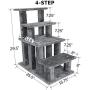Furhaven Pet - Steady Paws Furniture Assist Multi-Step Dog Stairs for High Beds & Couch for Dogs & Cats - Multiple Heights & Colors