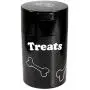 Pawvacs Set of 3 ( 6, 12, 24 Ounce ) Vacuum Sealed Pet Food Storage Containers; Black Cap & Body/White Treats Pawvacs Set of 3 ( 6, 12, 24 Ounce ) Vacuum Sealed Pet Food Storage Containers; Black Cap & Body/White Treats