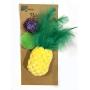 BALLMIE Cat Toys Box Pet Box Cat Catnip Toys Tropical Luau Party
