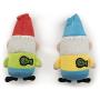 goDog Gnomes and Unicorns with Chew Guard Technology Durable Plush Dog Toys with Squeakers 2 Pack Bundles