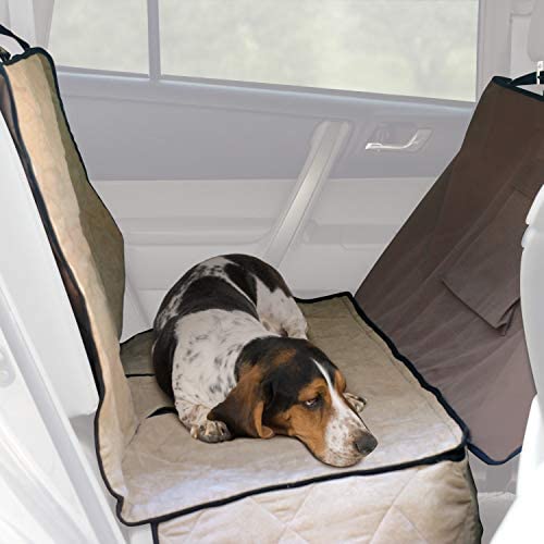 K&H Pet Products Car Seat Saver Deluxe with Removable Front Seat Barrier Protects your Back Seat