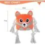 SCENEREAL Durable Dog Rope Toy - 2 Packs Dog Squeaky Toys - Cute Fox & Elephant Pet Stuffed Plush Toy for Puppies Small Dogs SCENEREAL Durable Dog Rope Toy - 2 Packs Dog Squeaky Toys - Cute Fox & Elephant Pet Stuffed Plush Toy for Puppies Small Dogs