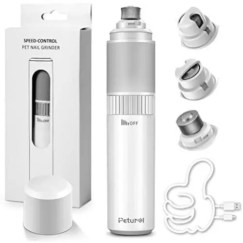 Petural Dog Nail Grinder,Cat Nail Grinder,Powerful Nail Grinder for Dogs Quiet,Speed Adjustable Dog Nail Trimmer,Nail Trimmer for Dogs 20h Working Time Dogs&Cats for Small/Medium/Large Petural Dog Nail Grinder,Cat Nail Grinder,Powerful Nail Grinder for Dogs Quiet,Speed Adjustable Dog Nail Trimmer,Nail Trimmer for Dogs 20h Working Time Dogs&Cats for Small/Medium/Large
