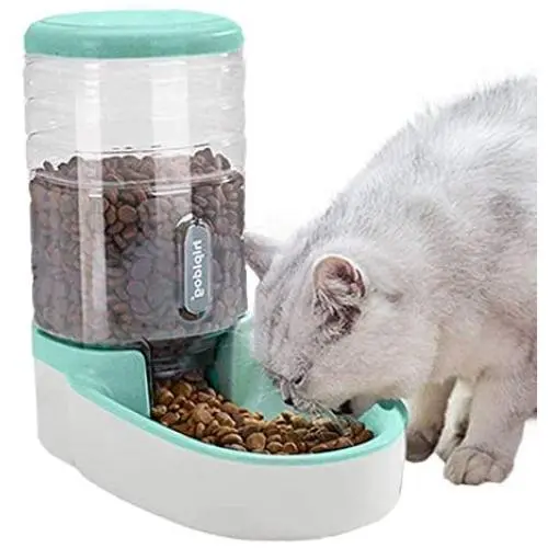 LFOZ Pet PHABULS Automatic Cat Feeder Automatic Dog Water Dispenser 3.8L Double Bowl Design for Small and Big Pets (Color : Green as Shown) LFOZ Pet PHABULS Automatic Cat Feeder Automatic Dog Water Dispenser 3.8L Double Bowl Design for Small and Big Pets (Color : Green as Shown)