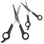 Pets First Pet Grooming Scissors - Body & Facial Trimmer, Stainless Steel Blades - Round Tip Shears for Long, Medium, Short, Thick, Wiry, Curly Hair - Lightweight Cutter for Dogs & Cats - Set of 2