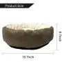 CHEWIE Comfortable Round Cat Bed and Small Dog Bed, Bite Resistance, Non-Slip and Waterproof Bottom,High Walls, Machine Washable