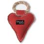 Pavilion Gift Company 45610 Pavilions Pets-Red Heart Shaped Canvas and Rope Dog Squeaky Toy-I Woof You