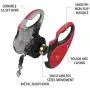 PUPTECK Heavy Duty Retractable Dog Leash - 16.5ft Extendable Strong Nylon Ribbon, 360° Tangle- Soft Mesh Dog Harness Pet Puppy Comfort Padded Vest No Pull Harnesses PUPTECK Heavy Duty Retractable Dog Leash - 16.5ft Extendable Strong Nylon Ribbon, 360° Tangle- Soft Mesh Dog Harness Pet Puppy Comfort Padded Vest No Pull Harnesses