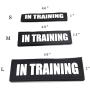 2 Pack Reflective Service Dog Patches with Hook Back for Pet Collar Vest Harness - 3 Sizes