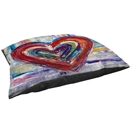 Manual Woodworkers & Weavers Fleece Top Toy or Small Breed Pet Bed, Love You Truly, Multi Colored Manual Woodworkers & Weavers Fleece Top Toy or Small Breed Pet Bed, Love You Truly, Multi Colored