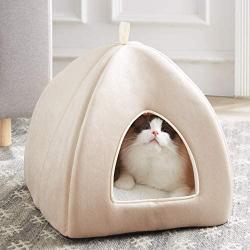 WESTERN HOME WH Cat Beds for Indoor Cats, Cat Tent Cave House with Soft Removable Washable Cushion Pillow