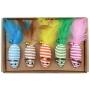 Aopiu 5 Pcs/Set Interactive Pet Cat Toys, Cat Stick Wand Feather Bell Sisal Mouse Mice