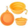 Meiliss Multifunctional Collapsible Silicone Bowl for Pets Retractable Travel Portable Water Bowl Frisbee Toy for Cats and Dogs (Random Color)