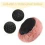 Washable Round Calming Dog Bed Soft Plush Donut Cuddler Pet Beds for Small Medium Large Dogs Cats,Pink,20''
