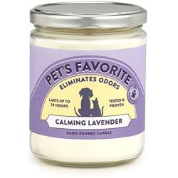 Pets Favorite - Tested & Proven - Odor Eliminating Candle, Pet-Friendly Scented Candle, in 4 Great Fragrances – 70-Hour Burn Time, Cotton Wick