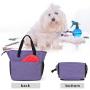Teamoy Pet Grooming Tote, Dog Grooming Supplies Organizer Bag for Grooming Tool Kit and Dog Wash Shampoo Accessories(Bag ONLY)