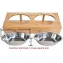 All Functional - Elevated Feeder for Cats and Small Dogs - Slanted Angle for a Comfortable Mealtime- Raised Stand - Two Stainless Steel Bowls. Remember Your Pet is Family