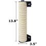 YOUDirect Cat Scratching Post, Wall Mounted Cat Scratcher Claws Grinding Pole for Cat Cage, Natural Sisal Scratching Post for Small Cats Kittens