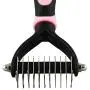 snailmon Double Sided Pet Dematting Rake Comb,6+11 Teeth,Professional Undercoat Rake Brush for Dogs & Cats, Blue/Pink (Pink) snailmon Double Sided Pet Dematting Rake Comb,6+11 Teeth,Professional Undercoat Rake Brush for Dogs & Cats, Blue/Pink (Pink)