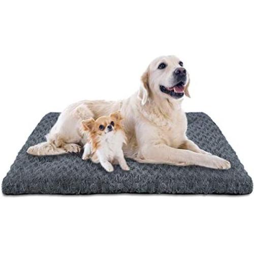 INVENHO Dog Bed Kennel Crate pad Comfortable Soft Anti Slip Washable for Large Medium Small Dogs Blue