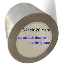 Binary Barn Cat Scratch Deterrent Training Tape,Cat Couch Protector,Anti Scratching Protection Tape,Furniture Protectors from Cats,Clear Double Sided Tape