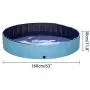 PAWISE Extra Large Dog Swimming Pool, Collapsible Pet Bathing Tub, Anti-Slip, Great for Dogs and Kids, 63