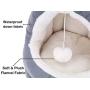 PETXIAOWU Cat Beds for Indoor Cats, Kitten, Small Dog, Rabbit Bed, Water-Resistant Surface, Anti-Slip Bottom & Double-Sided Inner Pad