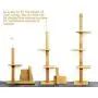 S-Lifeeling Cat Climbing Toys Tower Structures Cat Climber Tree Post Shelves Multilayer Platform Super Long Large Cat Climbing Tree Cat Tree Furniture Scratch S-Lifeeling Cat Climbing Toys Tower Structures Cat Climber Tree Post Shelves Multilayer Platform Super Long Large Cat Climbing Tree Cat Tree Furniture Scratch