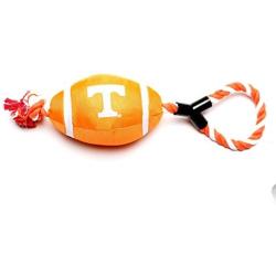Pet Goods Tennessee Volunteers Football with Rope Toy