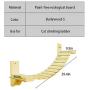 La La Pet Wall-Mounted Cat Ladder Bridge with 2 Fixed Brackets Wood Cat Perch Mod Cat Lounge Hammock Cat Condo Kitty Activity Furniture Cat Climber Tree Tower Cat Cloud Shelf Board