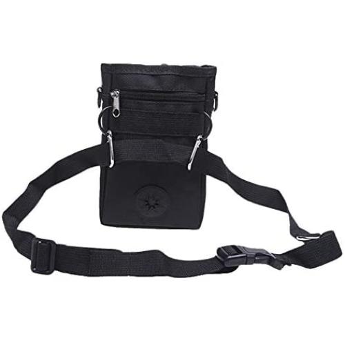 QERNTPEY Dog Treat Pouch for Training Dog Treat Waist Pouch Bag Hands Free Pet Dog Training Kit Dog Food Bag with Built-in Poop Bag Dispenser Pet Training Bag Easily Carries Pet Toys, Kibble, Treats