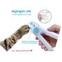  Dog & Cat Pets Nail Clippers and Trimmers - with Led Light to Avoid Over Cutting, Free Nail File, Razor Sharp Blade – Upgraded Professional Grooming Tool for Large and Small Animals