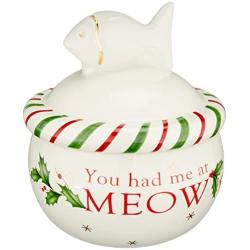 Lenox Holiday Cat Treat Jar