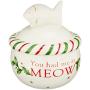Lenox Holiday Cat Treat Jar