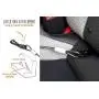 Mighty Paw Chew-Proof Dog Seat Belt - Steel Cable Safety Belt, Steel Braided Cord and Rock Climbers Carabiner