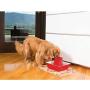 CWYSJ Ceramic Pagoda Fountain, 2 L, Red Drinking Fountain for Cats and Dogs, Dual Water Stream, Hygienic