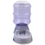 Blusea Automatic Pet Water Food Dispenser, 3.8L Large Capacity Self-Dispensing Gravity Pet Feeder Waterer Cat Dog Feeding Bowl Drinking Water/Automatic Feeding Pet Supplies (1, Grey)