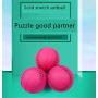 JKQ Pet Toy Balls Squeaky Light Balls Non-Toxic Chewing Bounce Toys Balls for Puppy Small Medium Dogs Pet