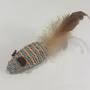 OCSOSO Pet Cat Toy Sets Cute Design Bird Mouse Fish Feather Teaser Wand Plastic Toy for Cats