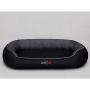 Hobbydog L OWACZS1 Dog Bed Oval L 65 x 60 cm Black with Gray, L, Black, 2.299999999998 kg