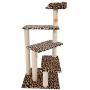 43'' Cat Tree Tower Condo Furniture Scratching Post Pet Play House Leopard Print