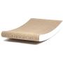 4CLAWS Curve Scratching Pad (White) - Basics Collection Cat Scratcher