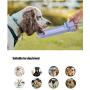 WLYANG Dog Water Bottle for Walking, Portable Pet Water Dispenser with Foldable Drinking Bowl, Leakproof and Lightweight Dog Accompanying Water Cup for Outdoor Hiking,Travel, BPA Free