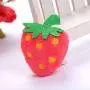 LFOZ Pet Cute Cat Toy Creative Simulation Mint Fruit Animal Plush Toy 2019 Multicolor Pineapple Strawberry Frog Chew Pet Toy for Cat (Color : Strawberry)